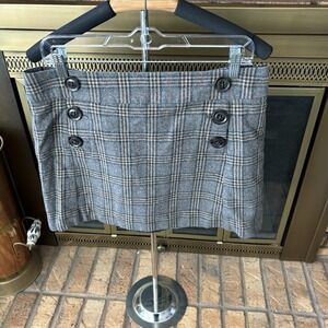Gap Plaid Mini Skirt Size 8
